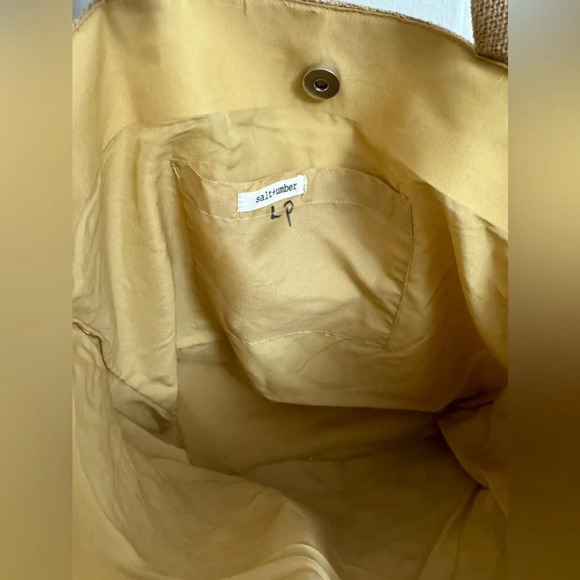 NWT Salt + Umber “Isla” Jute Seashell Beach Tote Bag Recycled $80 Retail - Picture 9 of 13